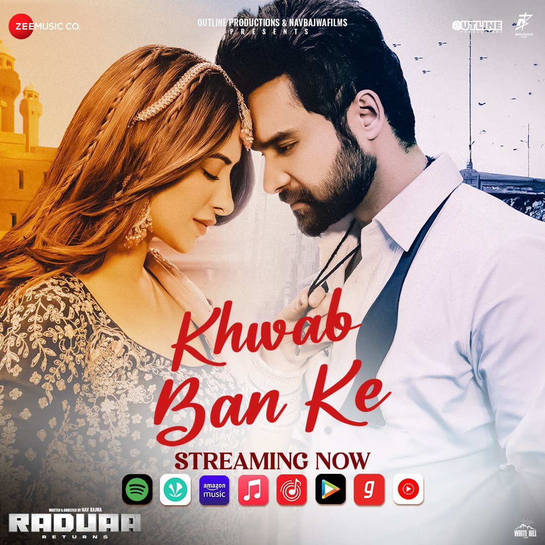 ZeeMusicCompany's tweet photo. Lose yourself in the magic of #KhwabBanKe🎶
STREAMING NOW across leading music platforms!
https://t.co/g8CcHUmwXU
#RaduaaReturns #MovieMagic #InCinemas #November2024 #EpicReturn #scifi #TeaserTomorrow #ComingSoon #SaveTheDate #Excitement #MovieRelease #2024Movies #Bollywood https://t.co/qZ51yQSd5d