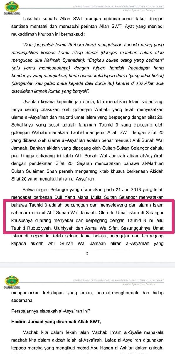 Zakuan_isma3el's tweet photo. Dilarang untuk mengimani Rububiyyah, Uluhiyyah dan Asma’  wa Sifat??

Bertaubatlah dari kekufuran wahai penulis khutbah. https://t.co/ddCQxNXsgL