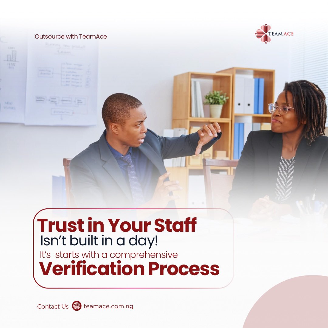 Trust in your team isn’t built in a day! It begins with a comprehensive verification process. 

At Teamace, we take background verification seriously to ensure that you have the right people on board.
