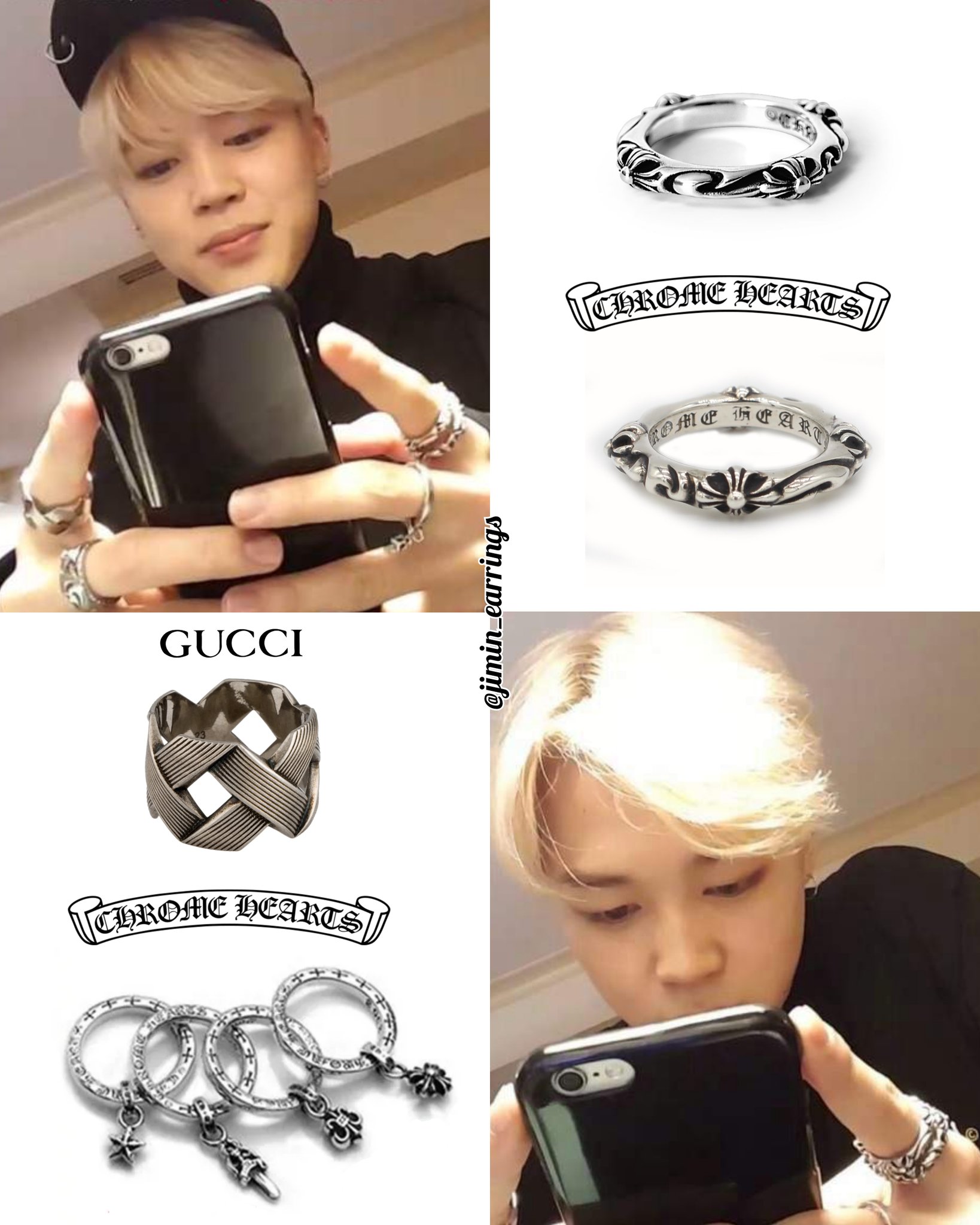 Jimin chrome hearts ring discount