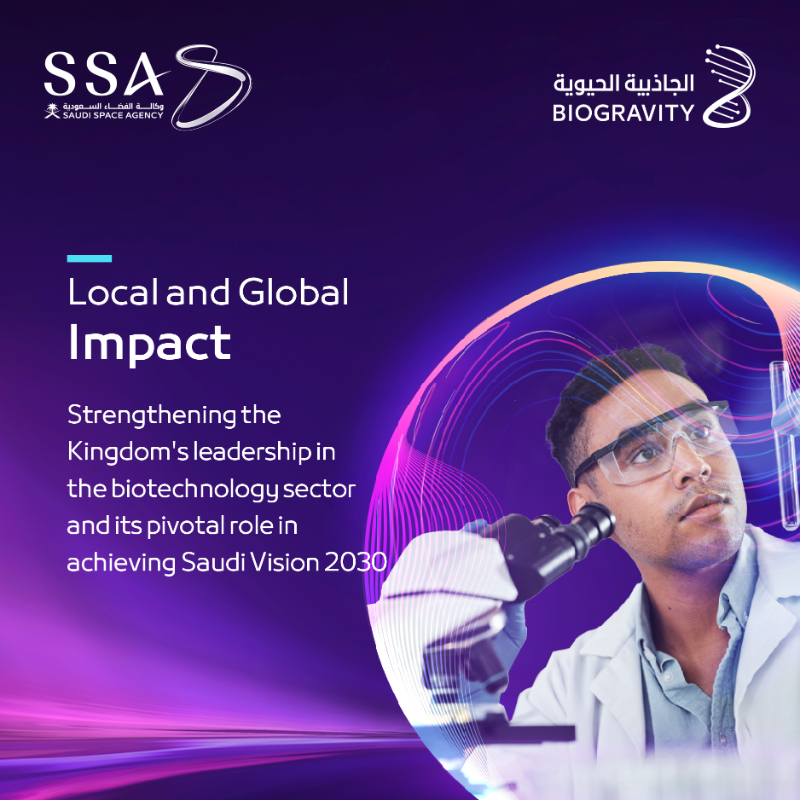 saudispace's tweet photo. Discover the #BioGravity initiative, which aims to enhance scientific innovation through microgravity research.
#Saudi_Space_Agency