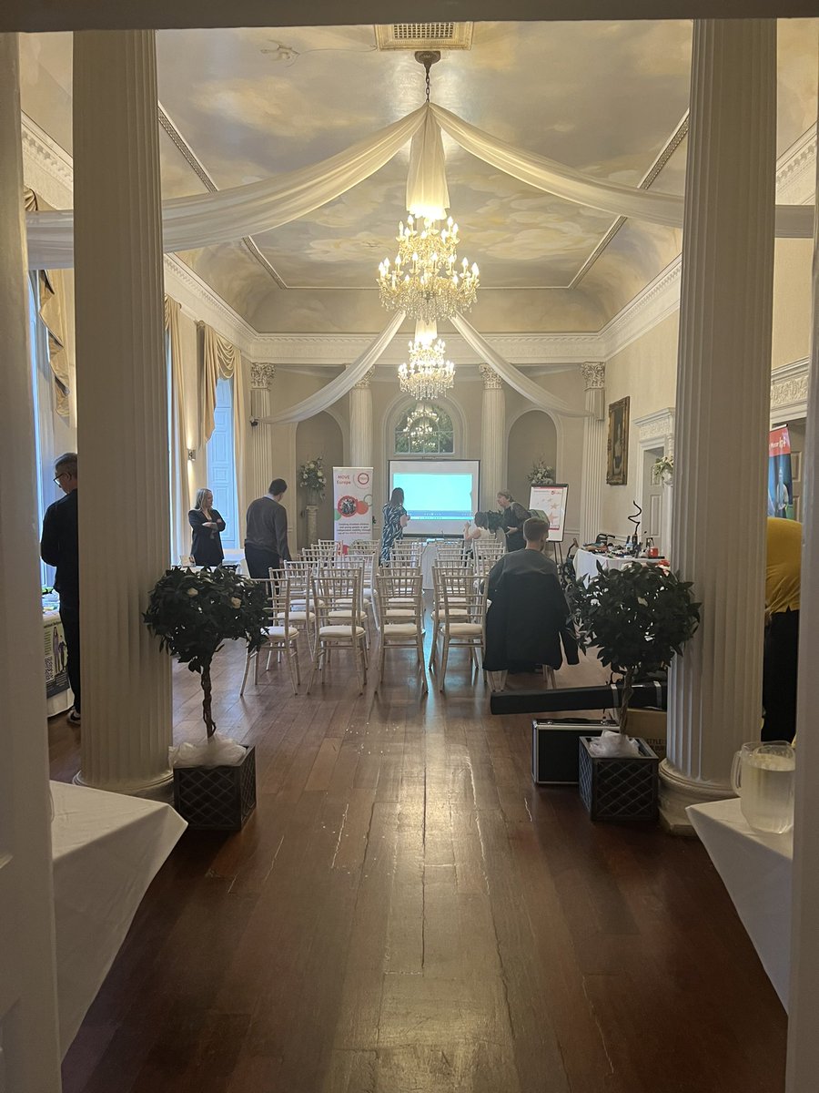 I’m here at the beautiful <a href="/ColwickHall/">Colwick Hall</a> for the <a href="/MOVEprogramme/">The MOVE Programme</a> conference, representing <a href="/WillowDeneSch/">Willow Dene School</a> where I will be talking about how our school dog, Milo helps motivate children to move.