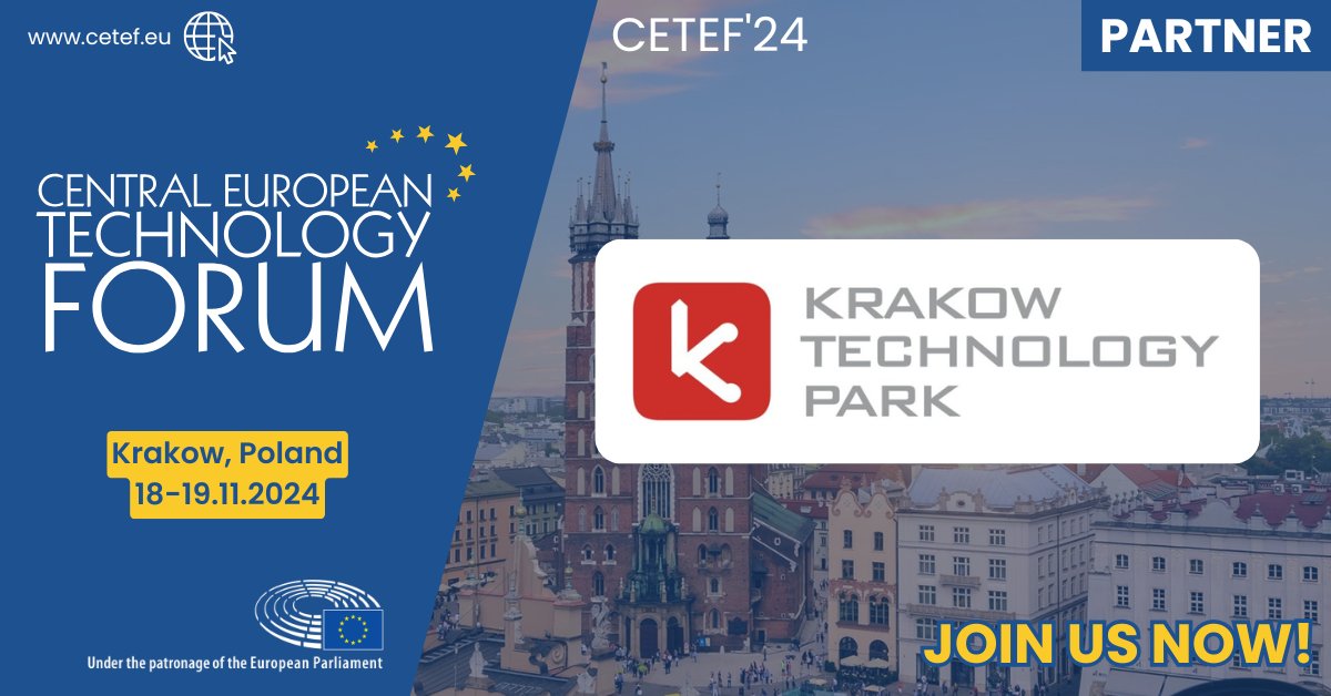 🌟 We’re thrilled to welcome the Kraków Technology Park as a partner at CETEF'24! KPT is a premier business environment institution and a true one-stop-shop for companies seeking innovation, growth, and investment opportunities in Poland 

Register now: cetef.eu/en/main/