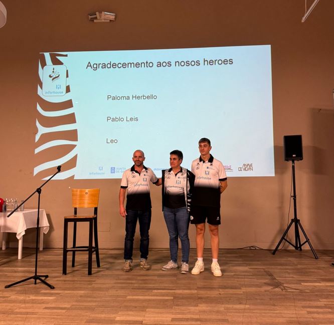 Mirad con quiénes estuvimos ayer!!con nuestro equipo <a href="/triinforhouse/">Triatlon Inforhouse Santiago🦓</a>,compartiendo charla con algunxs de nuestrxs atletas: Alberto González,diploma olímpico en #Paris2024,y Cristian Fernández,bronce en el último Campeonato del Mundo de Acuatlón. #somosInforhouse #máscercadeTI