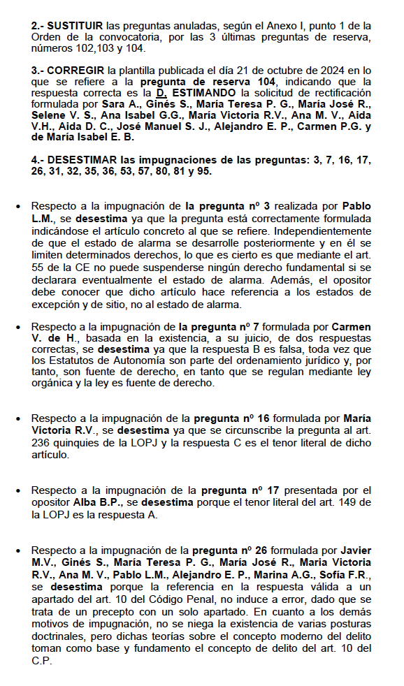 coseju's tweet photo. Publicado el Acuerdo de Anulación e impugnación de preguntas y plantilla definitiva del Turno libre #OposLAJ #OposicionesLAJ https://t.co/xHUhMOZskd