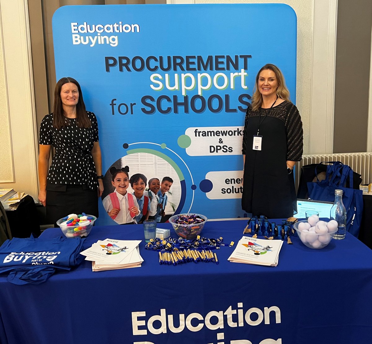 EducationBuying's tweet photo. We're exhibiting at #EdExec LIVE Harrogate today in the beautiful Cedar Court Hotel! Come and say hello to Emma and @VictoriaL_EB if you're there! https://t.co/cDZsAiz9LB