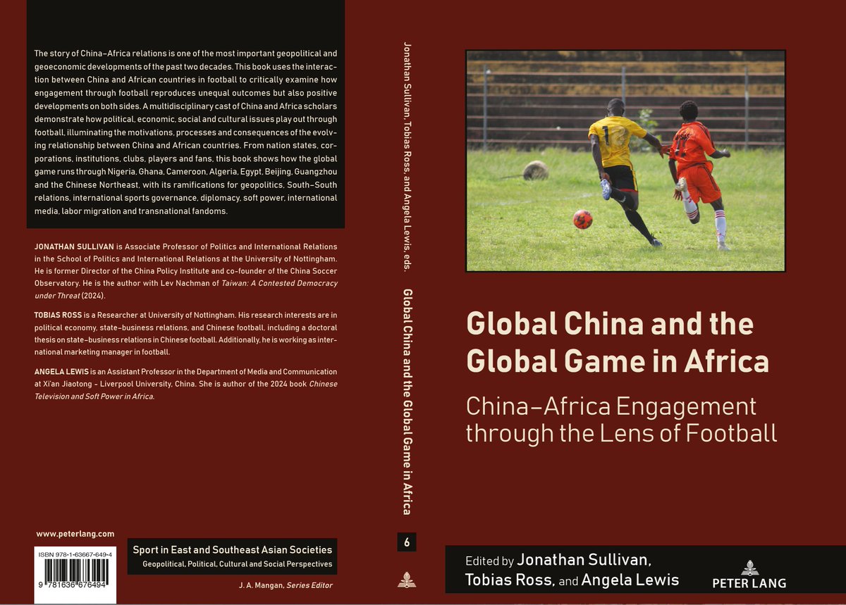 Forthcoming book on China-Africa football relations: Global China and the Global Game in Africa <a href="/AfroSportSummit/">AfroSport Summit</a> <a href="/AmbWuPeng/">吴鹏 Wu Peng</a> <a href="/AdepaTV_247/">Adepa TV</a> <a href="/TheOnlyBKB/">Bright Kankam Boadu</a> <a href="/TheOnlyBKB/">Bright Kankam Boadu</a> <a href="/derrickocharway/">Derrick Charway, PhD.</a> <a href="/FUFAUgandaCup/">Stanbic Uganda Cup</a> <a href="/UoN_ARI/">Asia Research Institute</a> <a href="/chinafricastudy/">China-Africa Studies</a> <a href="/OUCANetwork/">OUCAN</a> <a href="/hmryder/">Hannah Ryder (芮 婉 洁)</a> <a href="/AfricaIai/">@Africa_IAI</a>