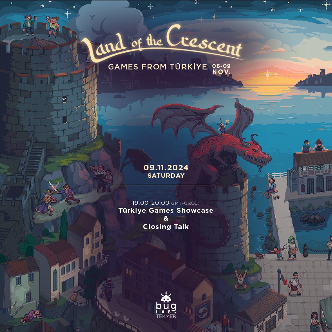 Land of the Crescent 2024, bu akşam 20:00'de Türkiye'den yüzlerce oyun ve çok özel canlı yayınlarıyla Steam'de başlıyor! 🥳 Bizi ana sayfada görürseniz şaşırmayın 🙃 Oyunlarıyla katılan, destek olan herkese bir daha teşekkürler 👏 Yayın linkimiz👇
store.steampowered.com/sale/LotC-GfT24