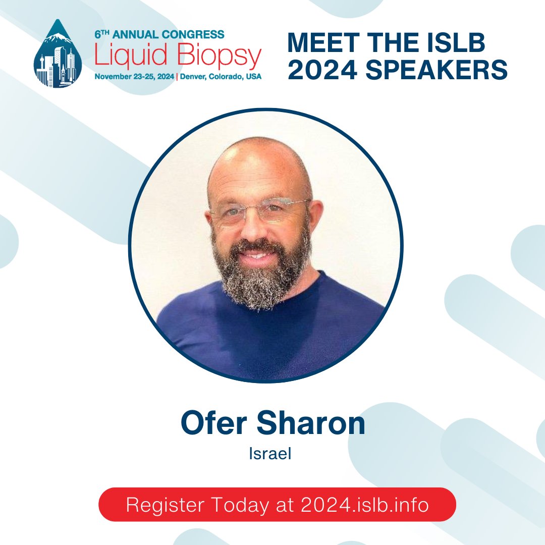 International Society of Liquid Biopsy (@isliquidbiopsy) on Twitter photo Meet Ofer Sharon (<a href="/oferorama/">ofer sharon</a>) at #ISLB24!
Ofer Sharon, MD is the CEO of OncoHost, a precision oncology companyย developing a liquid biopsy test combining AI, system biology, and bioinformatics. Ofer is a physician and serial biotech entrepreneur.
Register Now at Meet Ofer Sharon (<a href="/oferorama/">ofer sharon</a>) at #ISLB24!
Ofer Sharon, MD is the CEO of OncoHost, a precision oncology companyย developing a liquid biopsy test combining AI, system biology, and bioinformatics. Ofer is a physician and serial biotech entrepreneur.
Register Now at
