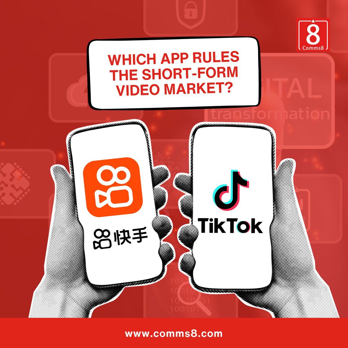 Comms8's tweet image. With TikTok's explosive growth in Southeast Asia, amassing over 109M users in Indonesia alone, and Kuaishou’s 640M users deeply rooted in China, these platforms are shaping the future of digital engagement. 

#TikTokLIVE #Kuaishou #DigitalMarketing