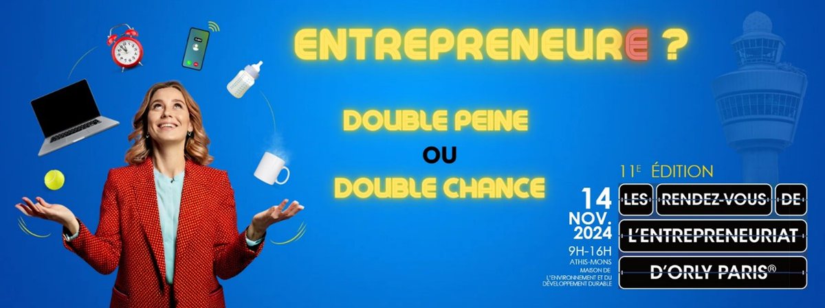 Orly Paris (@orly_paris) on Twitter photo On résout cette équation ensemble, le 𝟭4 𝗻𝗼𝘃𝗲𝗺𝗯𝗿𝗲 𝟮𝟬𝟮𝟰, au salon de l’entrepreneuriat d’Orly Paris® avec une journée pensée pour VOUS, mesdames Entrepreneures.
🔗inscription.orlyparis.com
#orlyparis #RDVentreprenariat #conference #atelier #entrepreneure #networking On résout cette équation ensemble, le 𝟭4 𝗻𝗼𝘃𝗲𝗺𝗯𝗿𝗲 𝟮𝟬𝟮𝟰, au salon de l’entrepreneuriat d’Orly Paris® avec une journée pensée pour VOUS, mesdames Entrepreneures.
🔗inscription.orlyparis.com
#orlyparis #RDVentreprenariat #conference #atelier #entrepreneure #networking