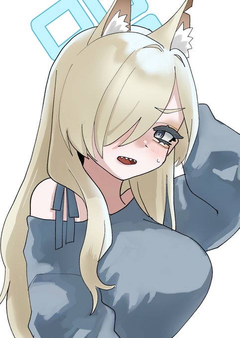 寝起きスウェットカンナ#ブルアカ #尾刃カンナ 