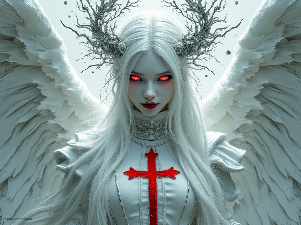 dainiusex7's tweet image. "Crimson Oath: The Angel of Vengeance"
#VengefulAngel #CrimsonEyes #AIart #AIArtwork #AIイラスト