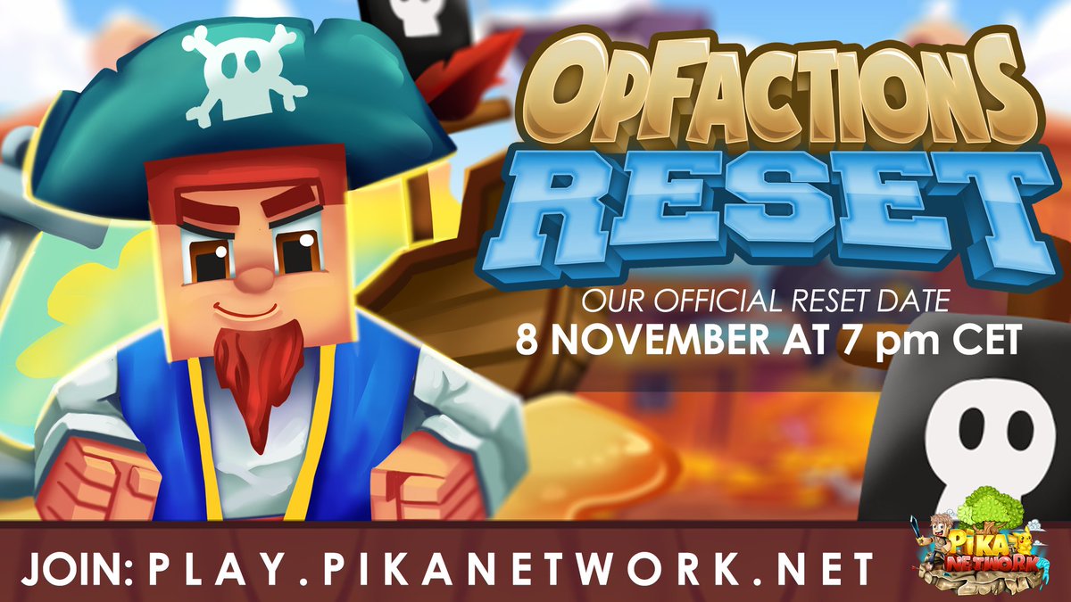 PikaNetworkMC's tweet photo. OpFactions reset -   𝗙𝗿𝗶𝗱𝗮𝘆 𝟴 𝗡𝗼𝘃𝗲𝗺𝗯𝗲𝗿 𝟮𝟬𝟮𝟰 𝟳𝗣𝗠 𝗖𝗘𝗧!

To celebrate, we are running a giveaway for:
 ▪️ 1x €50 Store Giftcard

Follow us, Retweet, and Like to enter.
Good luck!

📚 Information: https://t.co/BropnEWO9u https://t.co/qEup3udDds
