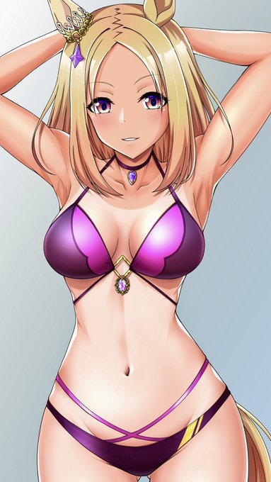 勝負服風水着の日焼けトプロちゃん#ウマ娘 #ナリタトップロード 