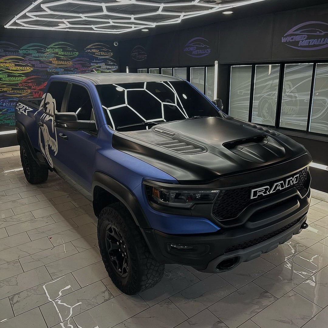 LXandBeyondNats's tweet photo. #TRXTuesday π¦ Custom Wrapped Ram 1500 TRX. 702hp, Supercharged, 6.2-liter HEMI. π·: @wickedmetallics π: Tag the Owner | https://t.co/rBCeh0XDaK https://t.co/NRjP2ibbA2