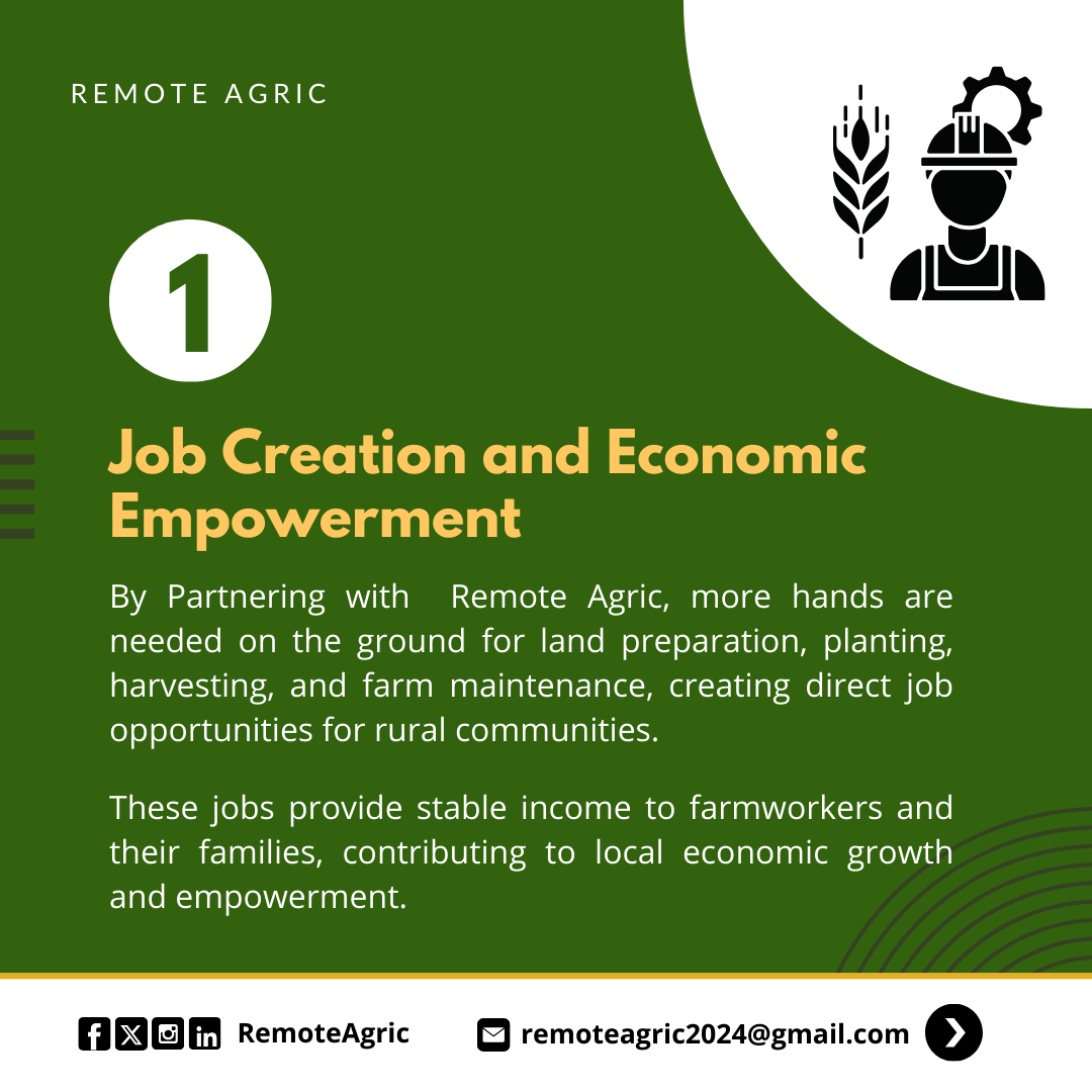 RemoteAgric's tweet image. Social Impact of Remote Farming!🌱✨
The opportunity to own a remote farm gives urban dwellers and
professionals the ability to own farms remotely in rural areas.

Don't wait, the best time to invest is NOW!🎯

#remoteagric #remotefarming #Agriculture #remotefarm #farmers
