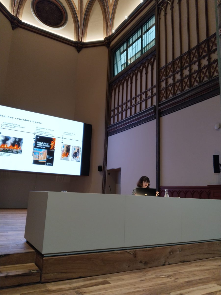 🗣️<a href="/Piligiraldo/">María Pilar Giraldo</a> de #CTFC <a href="/incafust_ctfc/">INCAFUST-CTFC</a> participó ayer con la charla "Comportamiento de la madera frente a incendios" en la jornada EDIFICANDO EN MADERA: Una oportunidad para Navarra organizada por <a href="/NavarraAdeman/">ADEMAN_Navarra</a> <a href="/noticiasgob_na/">Noticias / Berriak - Gobierno de Navarra</a> <a href="/gob_na/">Gobierno de Navarra</a>
