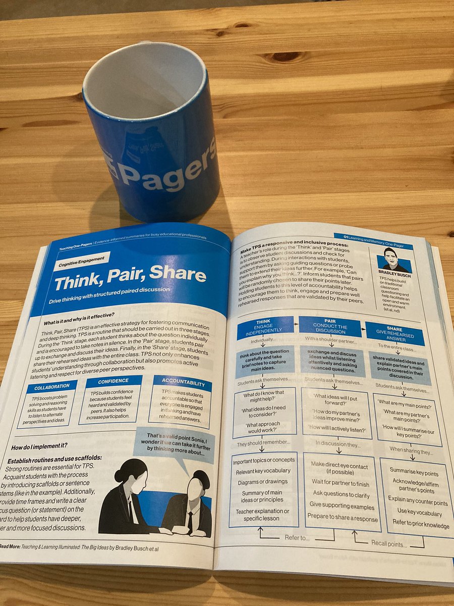 Lovely to see Teaching One-Pagers in the hands of awesome American educators like <a href="/StamStam193/">Laura Stam</a> Also…. Check out the merch!! ☕️ 🇺🇸