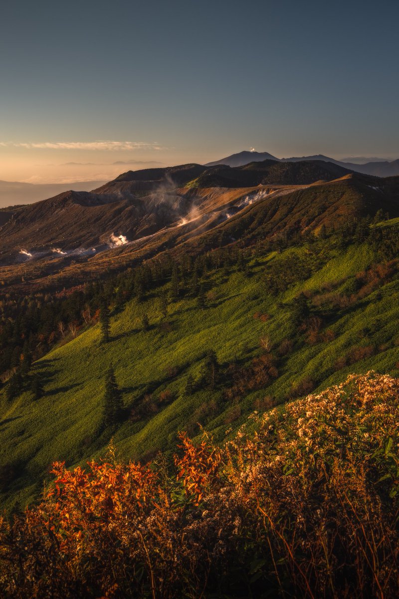 少し冷え込む初秋の絶景