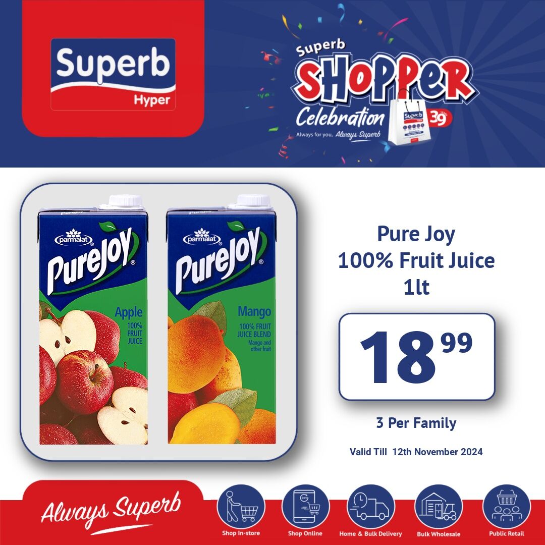 Superbhyper's tweet image. Superb Hyper Promotion
Weekly Extravaganza,Jaw-Dropping Deals
Shop Online: superbhyper.co.za
Get Same Day Delivery For Only R29! 
Order Via WhatsApp Or Email
Whatsapp:0639002200
Email:sales@superbhyper.co.za
Shop In-store:17 Smithers Road,KwaDukuza.
Valid:12th November 2024