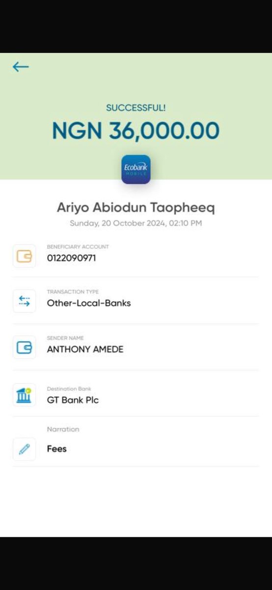 saintabbeyy's tweet photo. @gtbank_help money was sent to my Gtb account since on the 20 of last month, from @ecobank_nigeria account have not received the money till date and you guys refuse do anything about the situation https://t.co/jIHNToB3D1