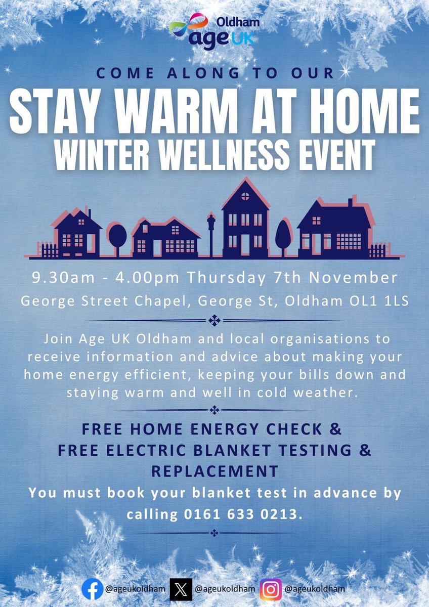 Age UK Oldham (@ageukoldham) on Twitter photo Remember to come along and see us and Citizen’s Advice @ca_oldham tomorrow at <a href="/GeorgeStChapel/">George Street Chapel</a> for help and advice regarding winter wellbeing Remember to come along and see us and Citizen’s Advice @ca_oldham tomorrow at <a href="/GeorgeStChapel/">George Street Chapel</a> for help and advice regarding winter wellbeing