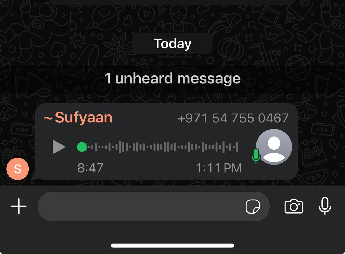 tbintwt's tweet photo. who tf is listening to an 8 minute voice message 💀💀 https://t.co/NWuvoHjsF8