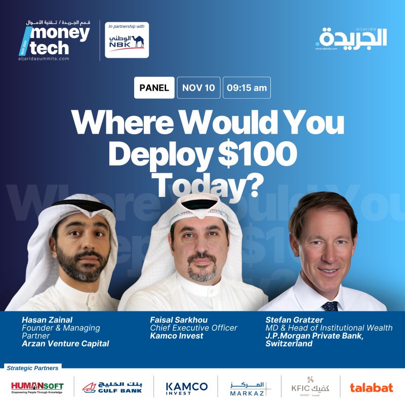 ArzanVC's tweet image. You got $100. 
How would you allocate it? 
💵
See you at #MoneyTech on November 10. 

#VC #investments #Kuwait #GCC @Hasan_zainal  @KamcoInvest @jpmorgan