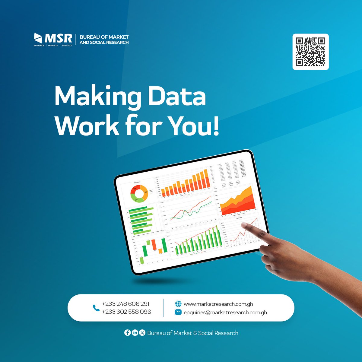 MSR_Gh's tweet photo. Data without action is just numbers. 📊
At MSR, we make data work for you by delivering practical, actionable insights that drive decisions.
Let’s take your business to the next level with research you can trust.
#DataThatMatters #InsightfulDecisions #MSRConsulting https://t.co/dJLSoJrWSo