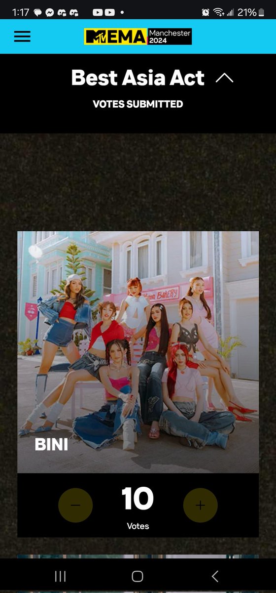 Taemo_Oks's tweet photo. @BINI_VotingTeam @BINI_ph Bini best asia act
#2024MAMAVOTE  #unis https://t.co/JyCxOejb97