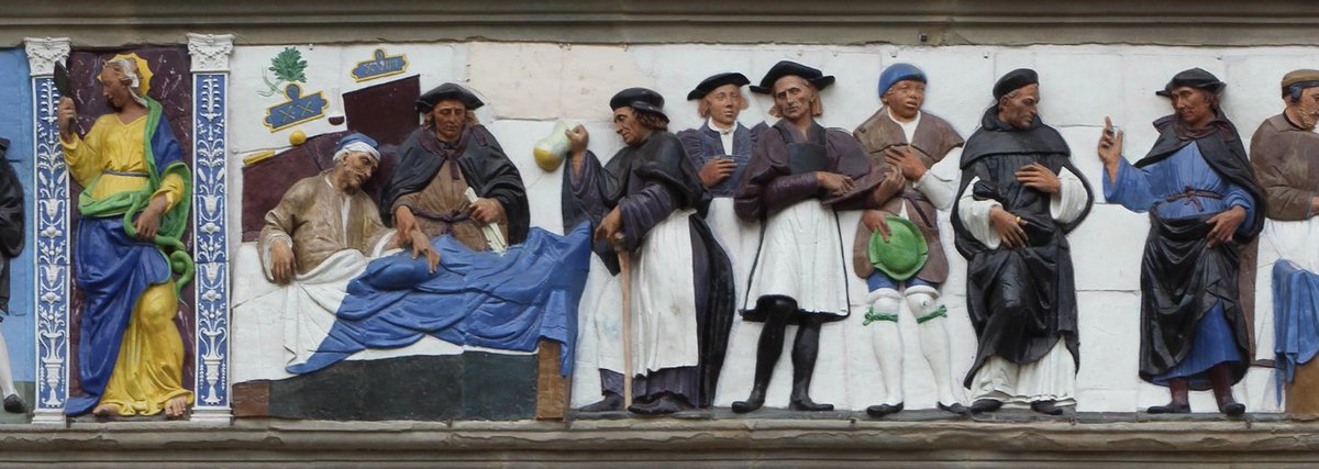 Medical Education through History 6:

Teaching at the Bedside, 1516-1526

Fig. 1:  "Aureum opus...Plinii" (Pavia 1516), Incipit.
Fig. 2: "Consilia Baverii" (Pavia 1521), Incipit.
Fig. 3: Glazed terracotta by L. della Robbia, Ospedale del Ceppo, Pistoia.

#CSMBR #medicaleducation