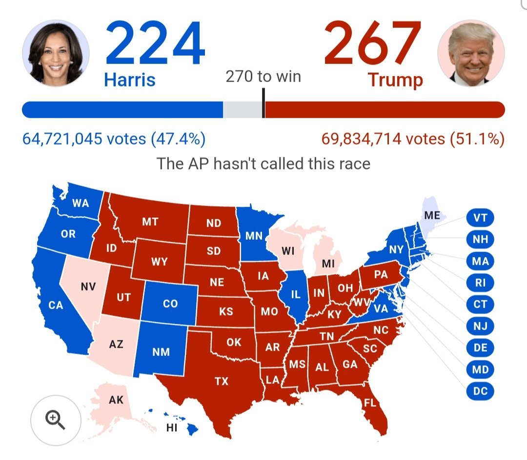 AymanRashdanW's tweet photo. Jadi pemenangnya ialah Trump (hampir pasti walaupun belum rasmi).

Bersediakah korang dengan Trump 2.0 dan dasar America First?

Sementara tu boleh lah beli &amp; baca buku Dunia Tanpa Tembok I, II, III yang aku tulis masa zaman Trump 1.0 untuk faham logik dasar Trump. https://t.co/ALyc0E32Rk