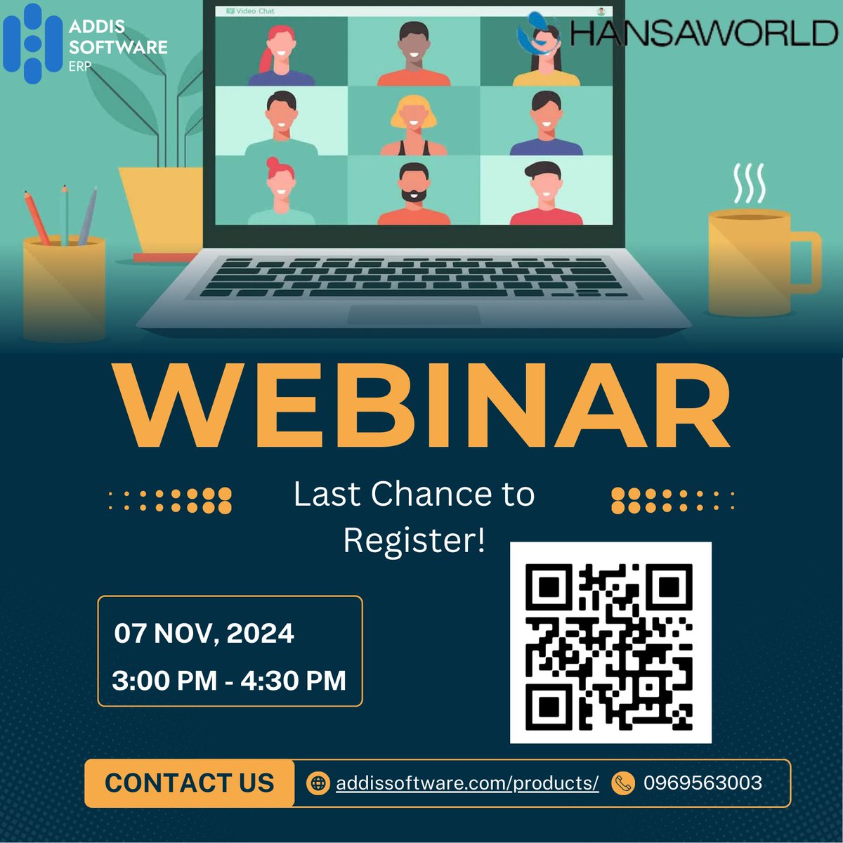 AddisSoftErp's tweet photo. Last chance to secure your spot in our Introduction to Standard ERP Manufacturing/Production Module webinar! #Ethiopia #production #manufacturing #ERP #hansaworld https://t.co/KxeeVEIInG