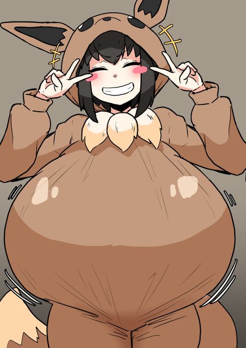 #公式設定ではないということは重々承知しているがなぜか自分の妄想の中でデフォルトになってしまっている二次創作設定ポケモンごっこちゃんの胸はデカい 