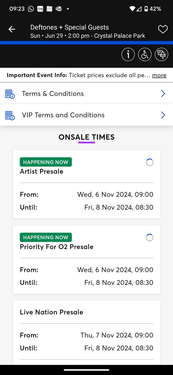 GregPrice_'s tweet photo. @TicketmasterCS hi. All I'm getting when trying for deftones tickets through the priority app is this. Can you help? https://t.co/l0PAUTsjRA