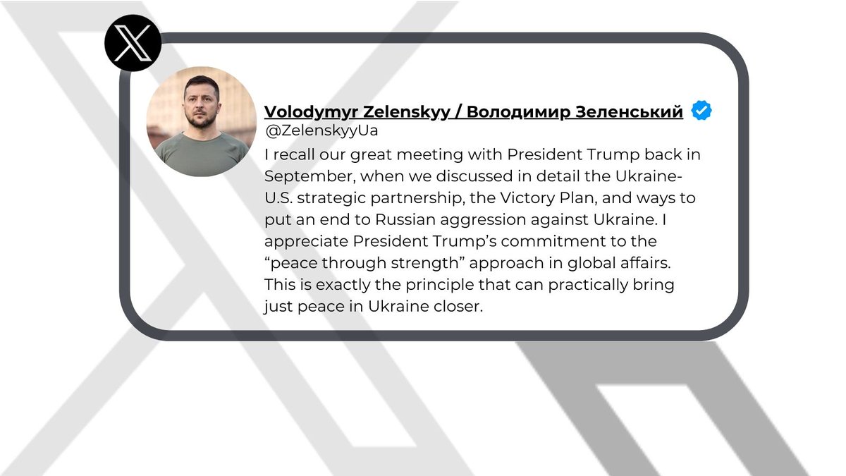 NewsX's tweet photo. #RoadTo270| Ukrainian President Volodymyr Zelenskyy (@ZelenskyyUa) congratulates @realDonaldTrump: 'Looking forward to a continued partnership for peace and strength'
#USElections2024 #USElections #DonaldTrump
#NewsX
Watch all the US Election updates on #NewsX
Watch Here: https://t.co/3nksRys0HU