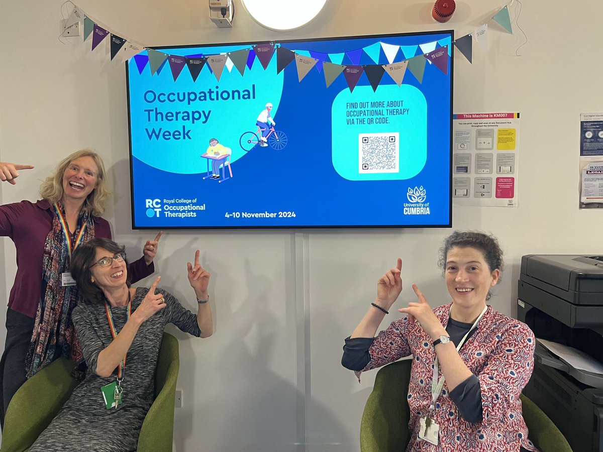 Promoting #OccupationalTherapyWeek on campus this week <a href="/CumbriaUni/">University of Cumbria</a> <a href="/OTCumbria/">Occupational Therapy at University of Cumbria</a> #OTWeek2024