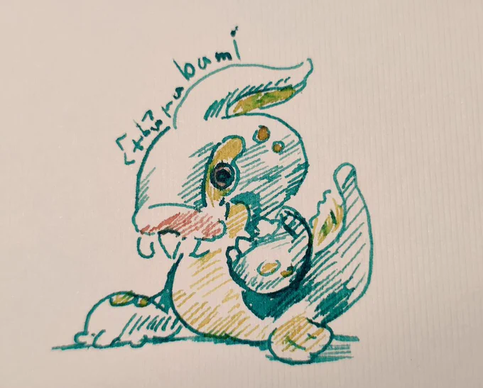 ガラスペンで描いたシビルドンアナログ楽しい#ポケモン 