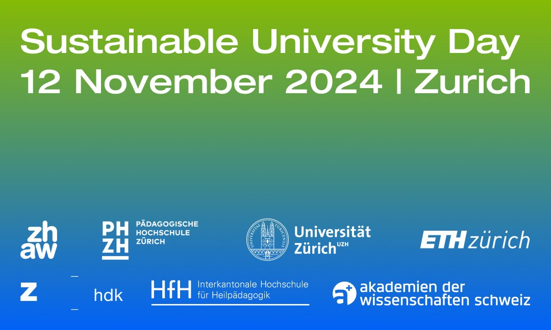 U Change (@uchangech) on Twitter photo 📰Medienmitteilung📣
Am 12. Nov 2024 findet an der <a href="/ETH/">ETH Zürich</a> und der <a href="/UZH_ch/">Universität Zürich</a> der Sustainable University Day statt. An der Konferenz widmen sich Schweizer Hochschulangehörigen dem Thema «Stärkung der Nachhaltigkeitskultur an Hochschulen».
👉akademien-schweiz.ch/de/medien/medi… 📰Medienmitteilung📣
Am 12. Nov 2024 findet an der <a href="/ETH/">ETH Zürich</a> und der <a href="/UZH_ch/">Universität Zürich</a> der Sustainable University Day statt. An der Konferenz widmen sich Schweizer Hochschulangehörigen dem Thema «Stärkung der Nachhaltigkeitskultur an Hochschulen».
👉akademien-schweiz.ch/de/medien/medi…