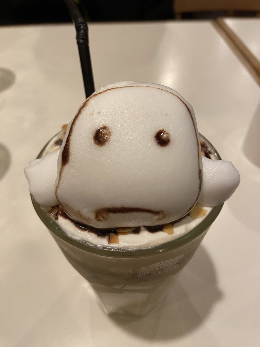 meguron7776's tweet image. 先日、子供の所用にて東京へ車で出かけてきた際、かねてより行きたかった原宿のお店　＃Reissue（リシュー）さんへ
3Dラテアートでパートン！
パートン可愛すぎやろー😍
徐々に沈んでいくパートンww

＃JUNKHEAD
＃JUNKWORLD
＃JUNKWORLDはJUNKHEADの1000年前