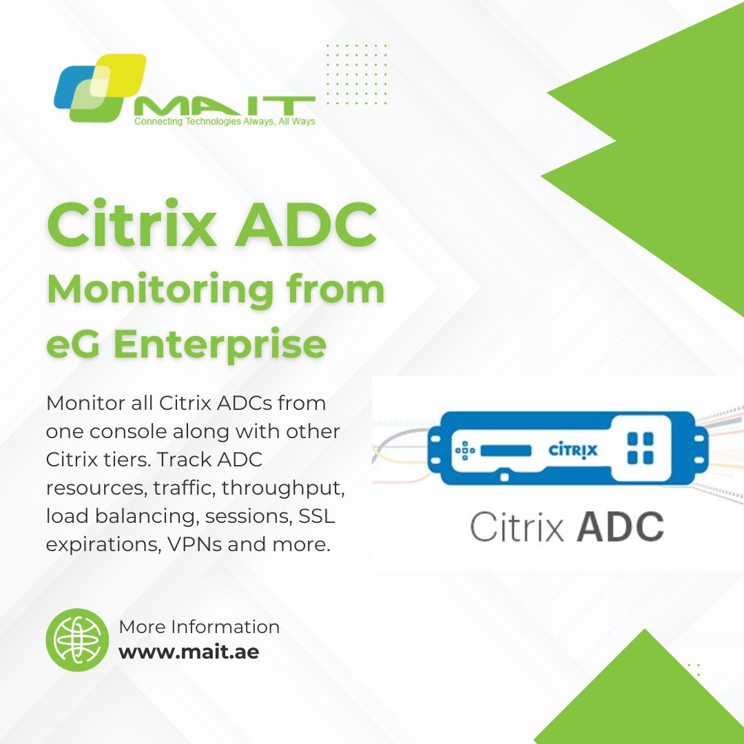 MicroAegis's tweet image. All your Citrix ADCs in one dashboard! Real-time monitoring &amp;amp; insights with eG Enterprise. 

Try it today! mait.ae/eg-innovation/ 

#CitrixMonitoring