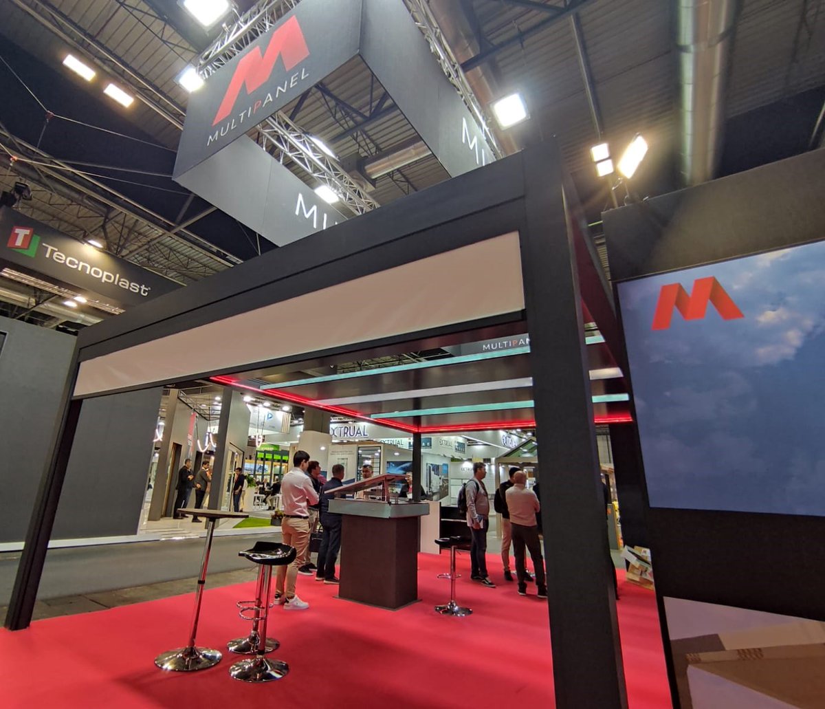 Multipanel_Int's tweet photo. 📣Seguimos en la feria VETECO presentando nuestras novedades de soluciones de cubierta.

Acércate al stand 7B15 (pabellón 7) y descúbrelas.

¡Te esperamos!

#Veteco2024 #cubiertas #placafotovoltaica #panelinclinado ##industrialización #pergola https://t.co/qTGnNlUj2q
