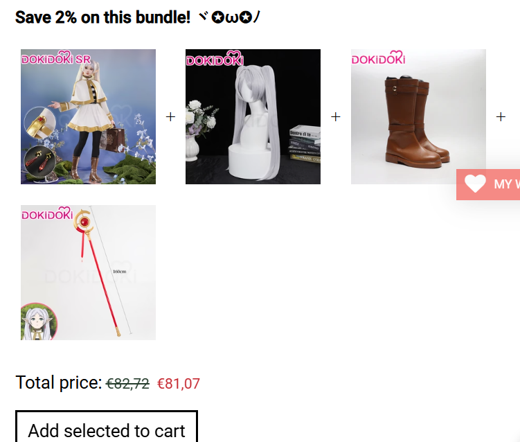 He actualizado mi lista de deseos. Me gustaría comprar este cosplay ¿me ayudas? 🥰🥰🥰

A cambio tendrás contenido exclusivo usándolo 🩶🩶🩶