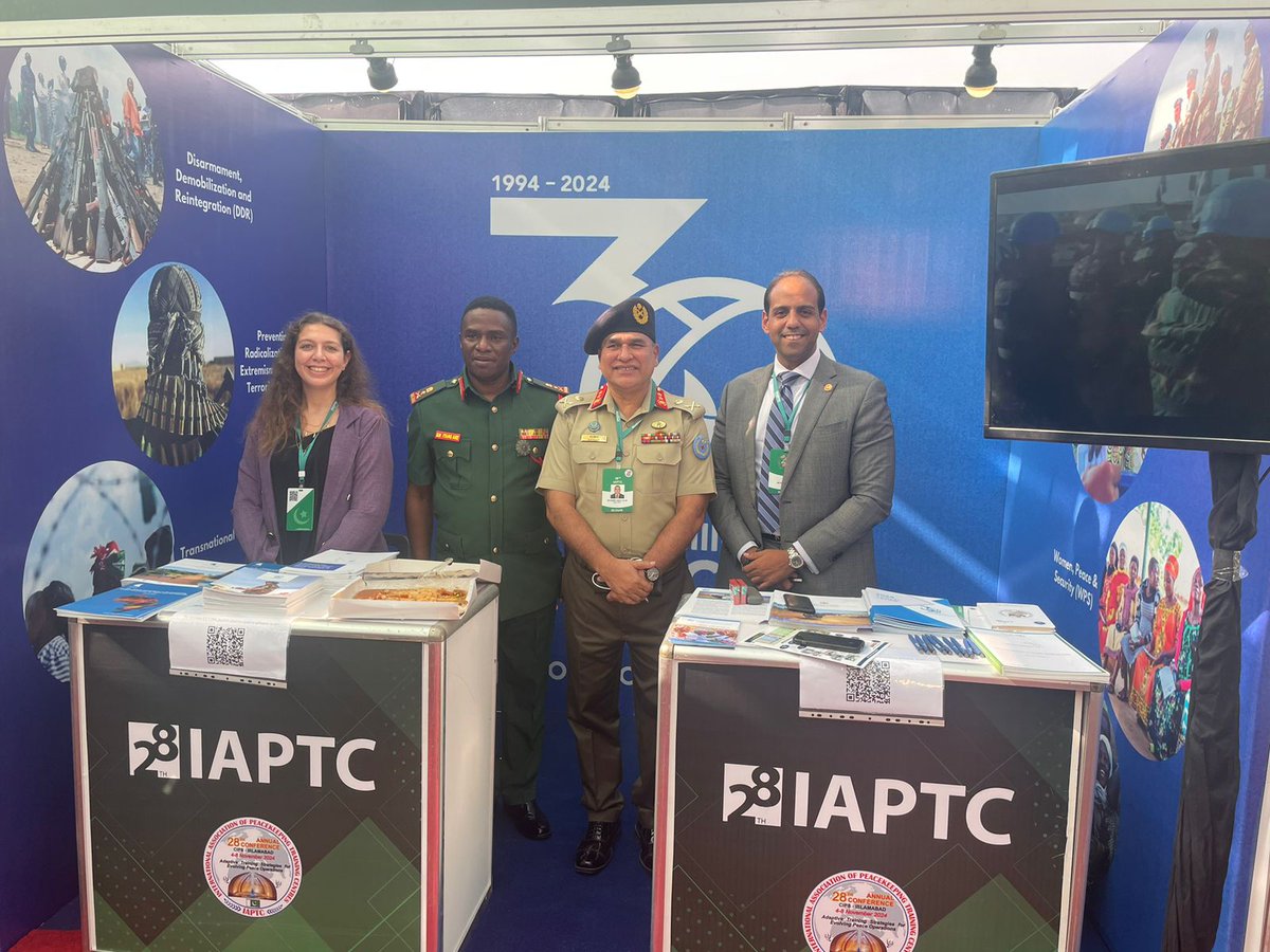 🌐Cairo International Center for Peace (CCCPA) (@cairopeacekeep) on Twitter photo #CCCPA set up a booth in the #IdeasBazaar during #28IAPTC in 🇵🇰 to present its different programs, #training courses & recent publications in a range of areas relating to #peaceoperations #WPS #climate #DDR #conflict #prevention with <a href="/UN/">United Nations</a> & <a href="/_AfricanUnion/">African Union</a> 📃 #CCCPA set up a booth in the #IdeasBazaar during #28IAPTC in 🇵🇰 to present its different programs, #training courses & recent publications in a range of areas relating to #peaceoperations #WPS #climate #DDR #conflict #prevention with <a href="/UN/">United Nations</a> & <a href="/_AfricanUnion/">African Union</a> 📃