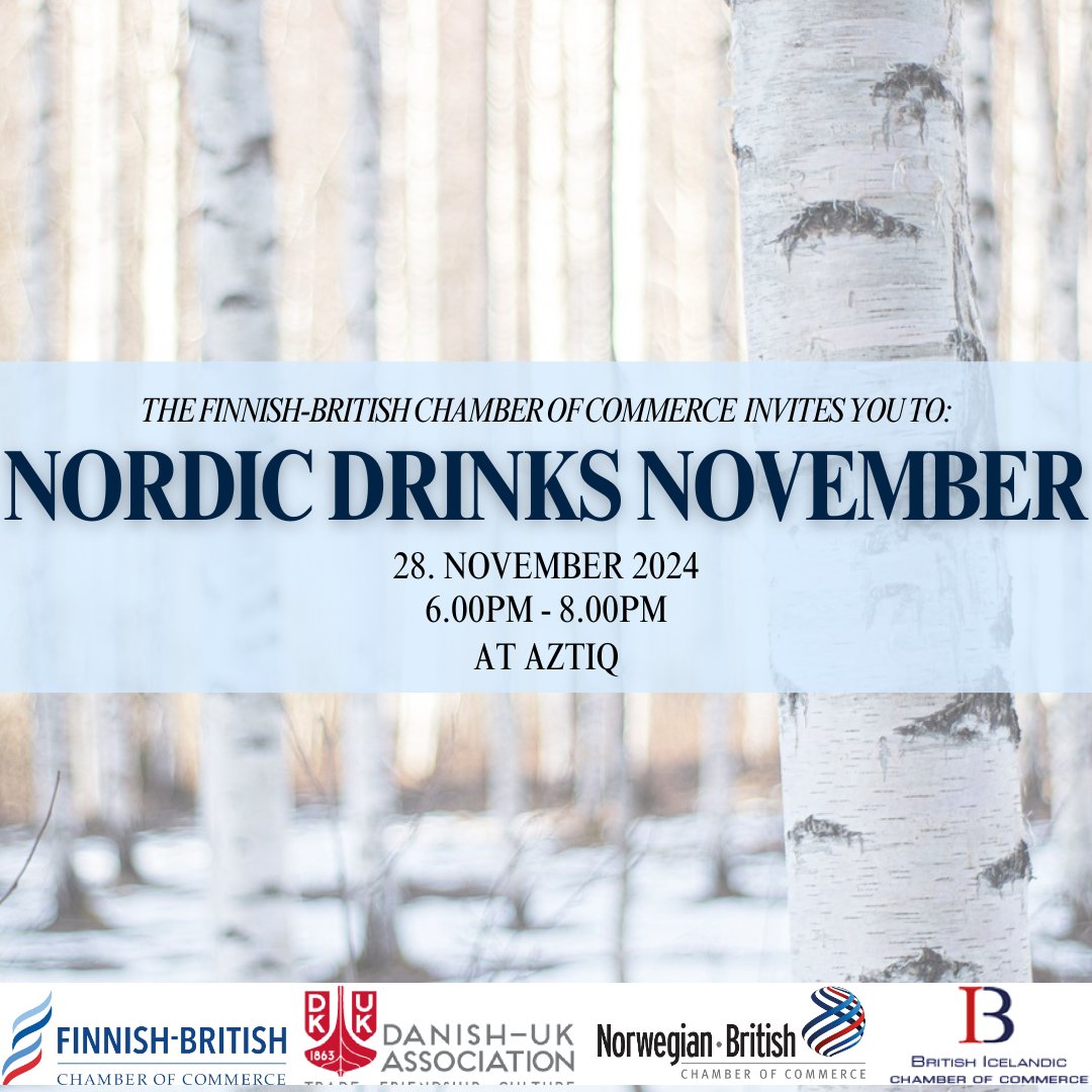 fbccuk's tweet photo. Final Nordic Drinks of the year, get your tickets now from our website!❄️ https://t.co/YKhwFJSXD2