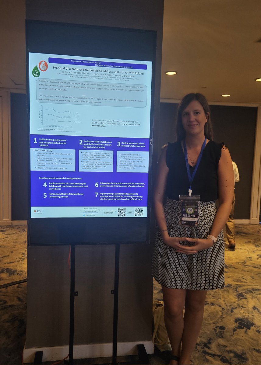 EscanuelaTamara's tweet photo. Very happy to present a second poster today @ISA2024Colombo on our proposed care bundle for Ireland in collaboration with @NPEC_UCC and @PregnancyLossIE

#theRELEVANTStudy
#ISA2024 https://t.co/dp2liijZRi