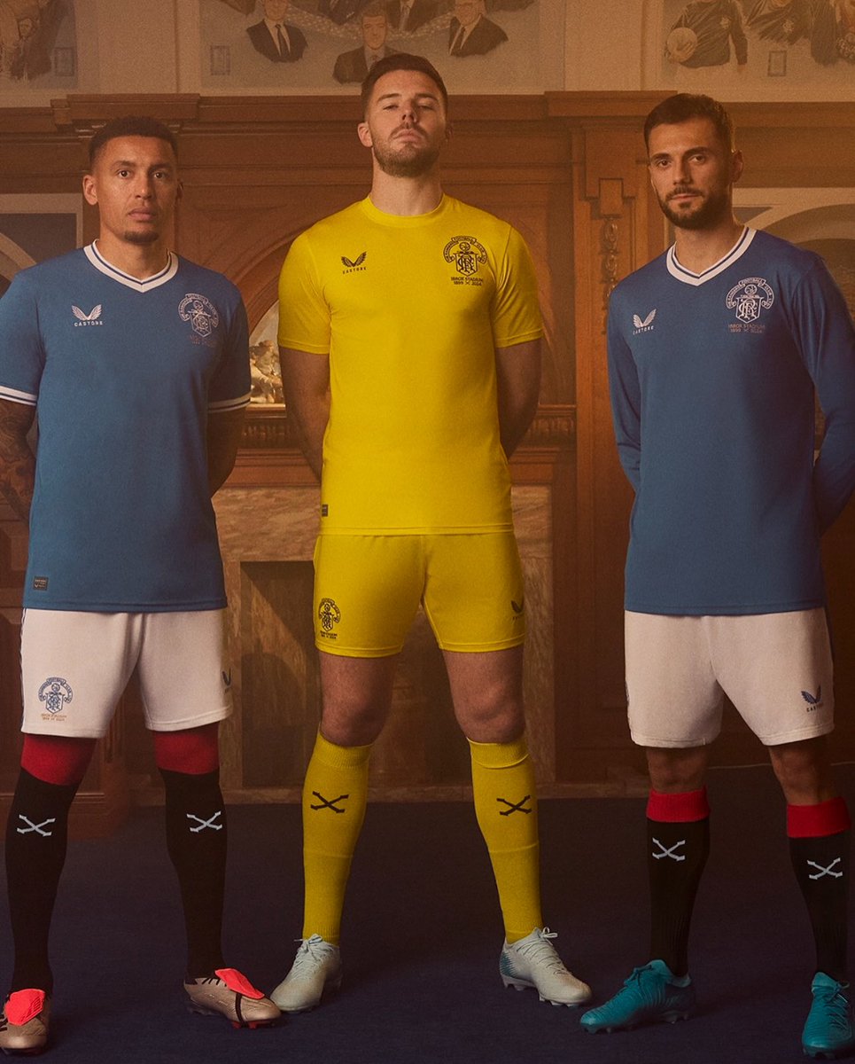 Heritage kits deserve to be sponsorless. These commemorative designs, even if worn just once, should honour the past. Here is Rangers' Ibrox anniversary kit without sponsors - it elevates the design immensely. Time for sponsors to respect these special occasions?

#RangersFC