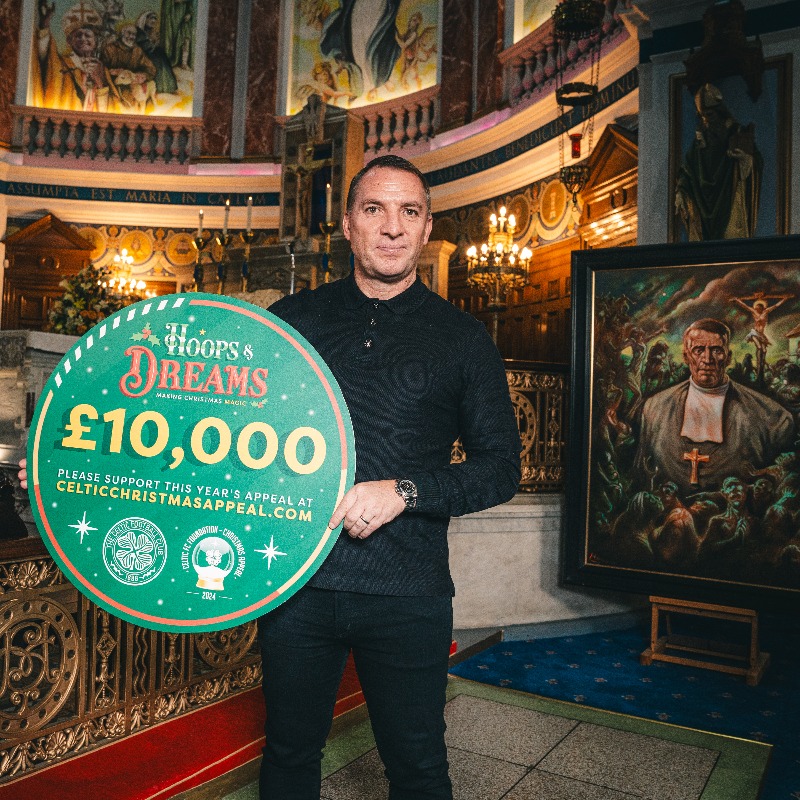 FoundationCFC's tweet photo. Happy Birthday Celtic! 🎂⛪️

The Club once again kicked off our Christmas Appeal with a donation of £10K! 👏

Honour our unique and proud charitable heritage by making Christmas magic for those who need our support this festive season 🎄⤵️