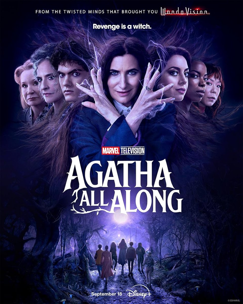 Agatha All Along

Unclear where this fits within the MCU but it’s less about the destination than the journey.
Between a skillful cast, clever twists and a mesmerizing production, the ride is certainly enjoyable.

Rating: B-

#AgathaAllAlong #TVReview #TV #Streaming #Disney